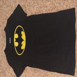 Black T-Shirt with Yellow Batman Logo